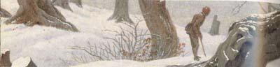 Caspar David Friedrich detail Winter landscape (mk10) oil painting image